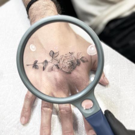 Tattoos - Tiny Realistic Rose Tattoo - 143700