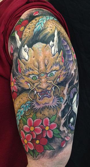 Tattoos - Golden Dragon - 108604