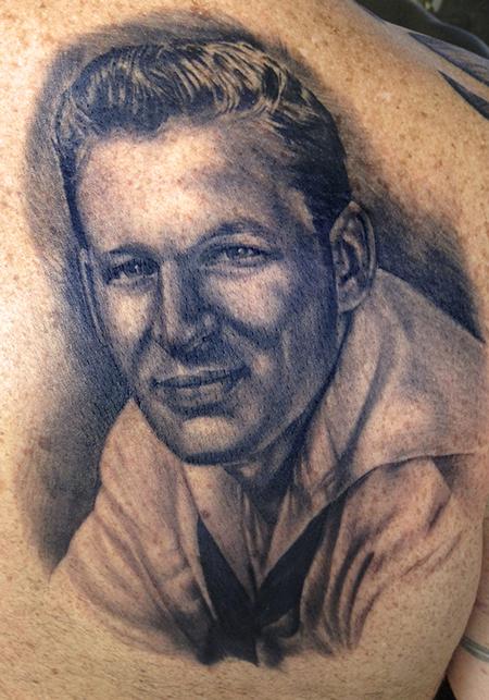 Tattoos - Grandfather's Navy portrait - 98798