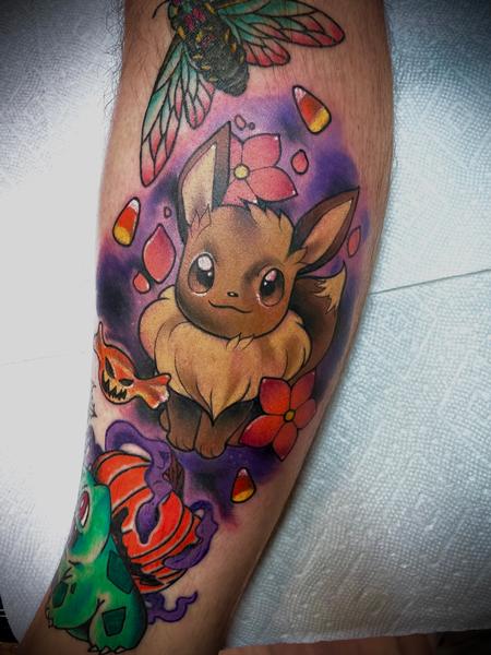 Izzy Gore - Pokemon Tattoo