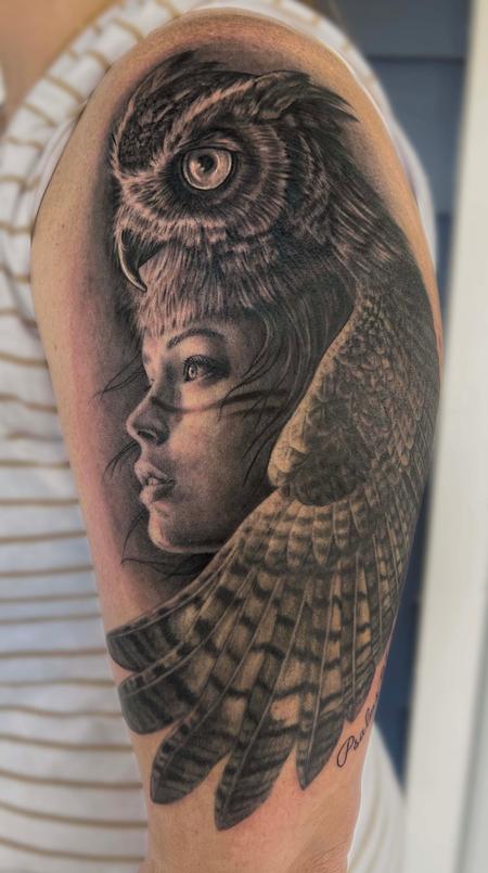 Woman with Owl