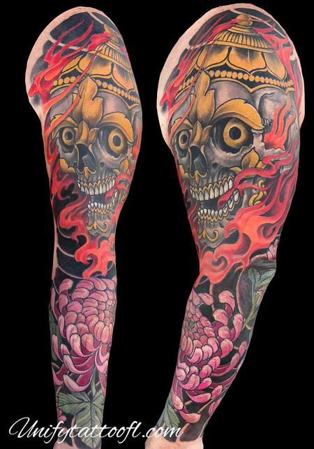 Tattoos - Tibetan Skull - 138930