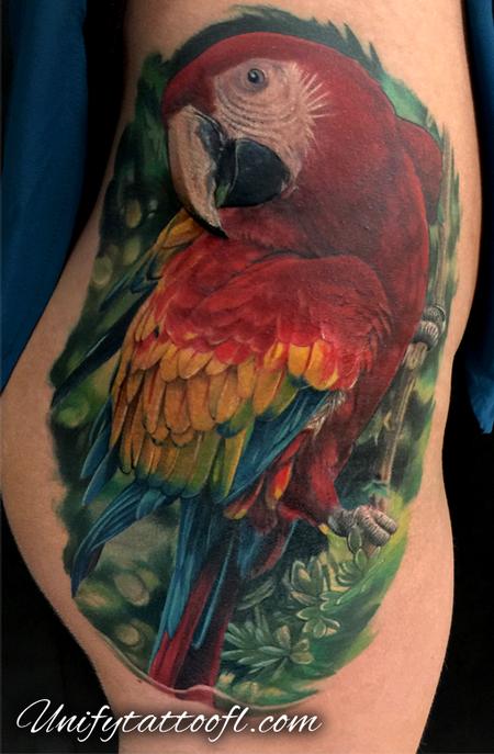 Tattoos - Parrot  - 123210