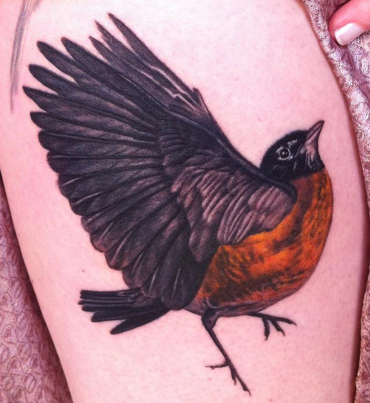 Tattoos - Realistic Robin - 74828