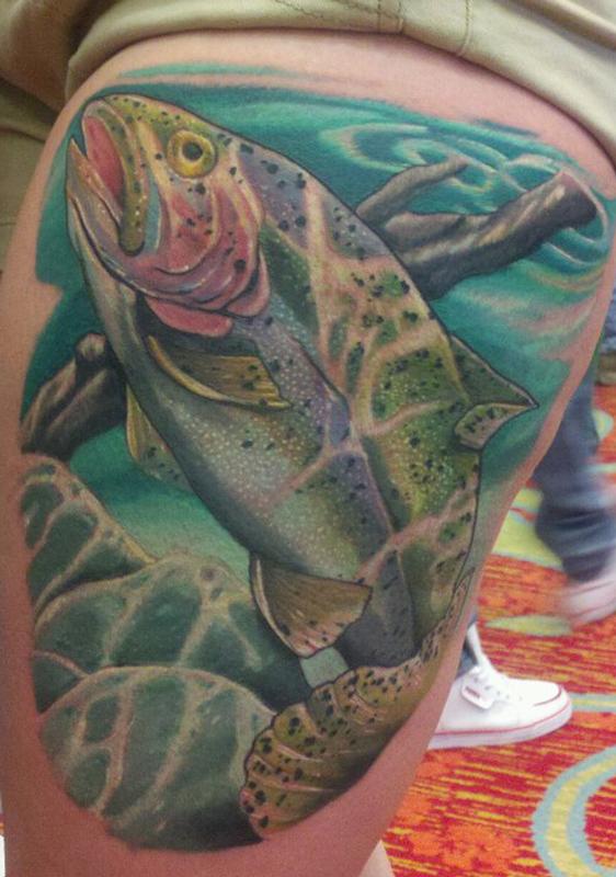 rainbow trout tattoo
