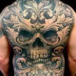 Tattoos - Skull with Filigree - 138110