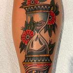 Tattoos - Hourglass eye and flowers - 146057