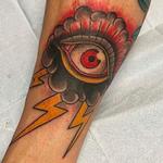 Tattoos - Eye with cloud and lightning - 146062