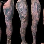 Tattoos - Warrior leg sleeve - 141651