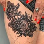 Tattoos - Peonies and Decoration - 145644