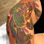 Tattoos - Colorful Phoenix Coverup - 146066