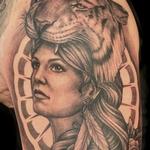 Tattoos - Girl with Tiger Headdress - 117025